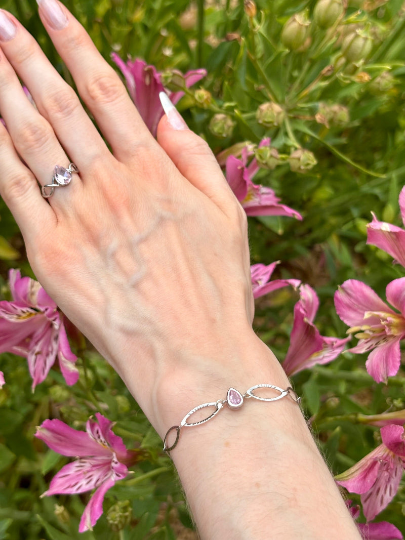 Bracelet et bague diadème Bal des Cygnes