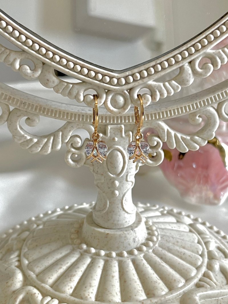 boucles d'oreilles coeur palais de diamant