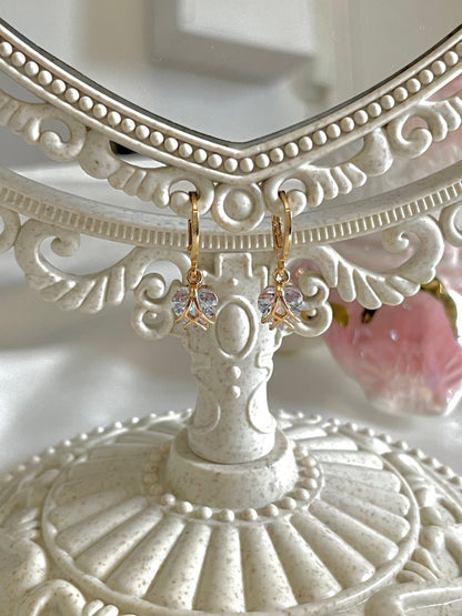 boucles d'oreilles coeur palais de diamant