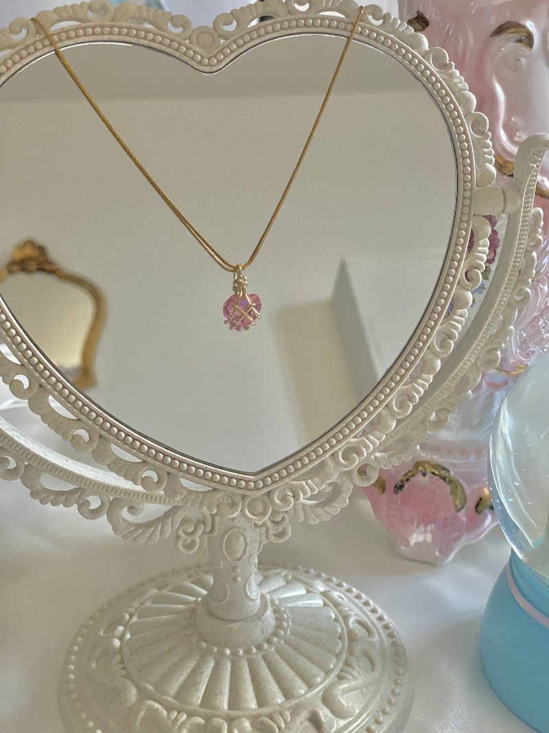 collier coeur palais de diamant barbie