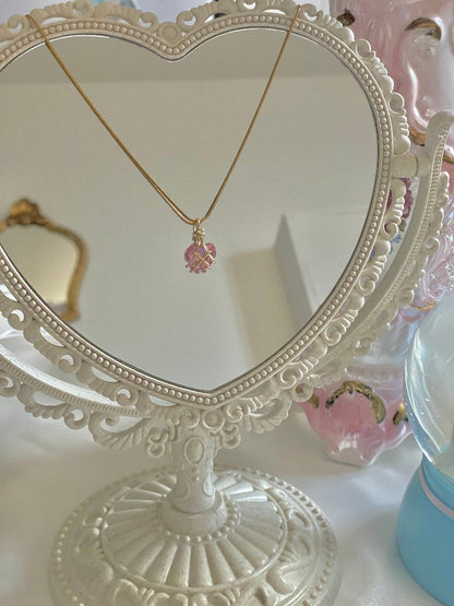 collier coeur palais de diamant barbie